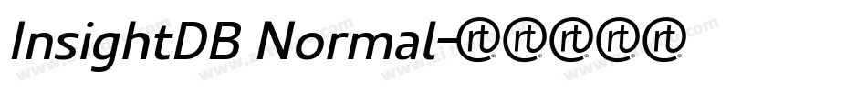 InsightDB Normal字体转换